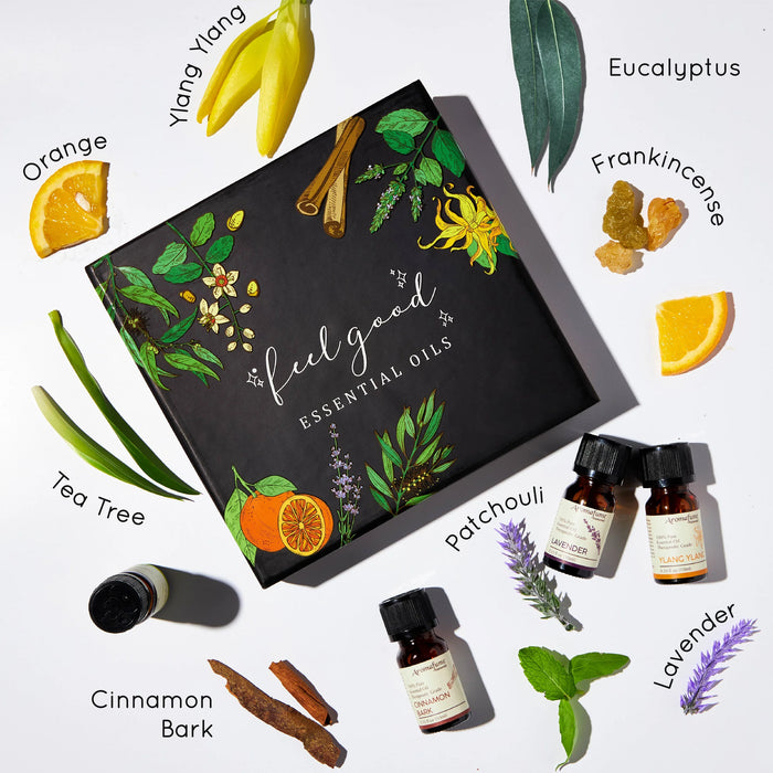 ‘Feel Good’ Pure Essential Oil Gift Set & Burner