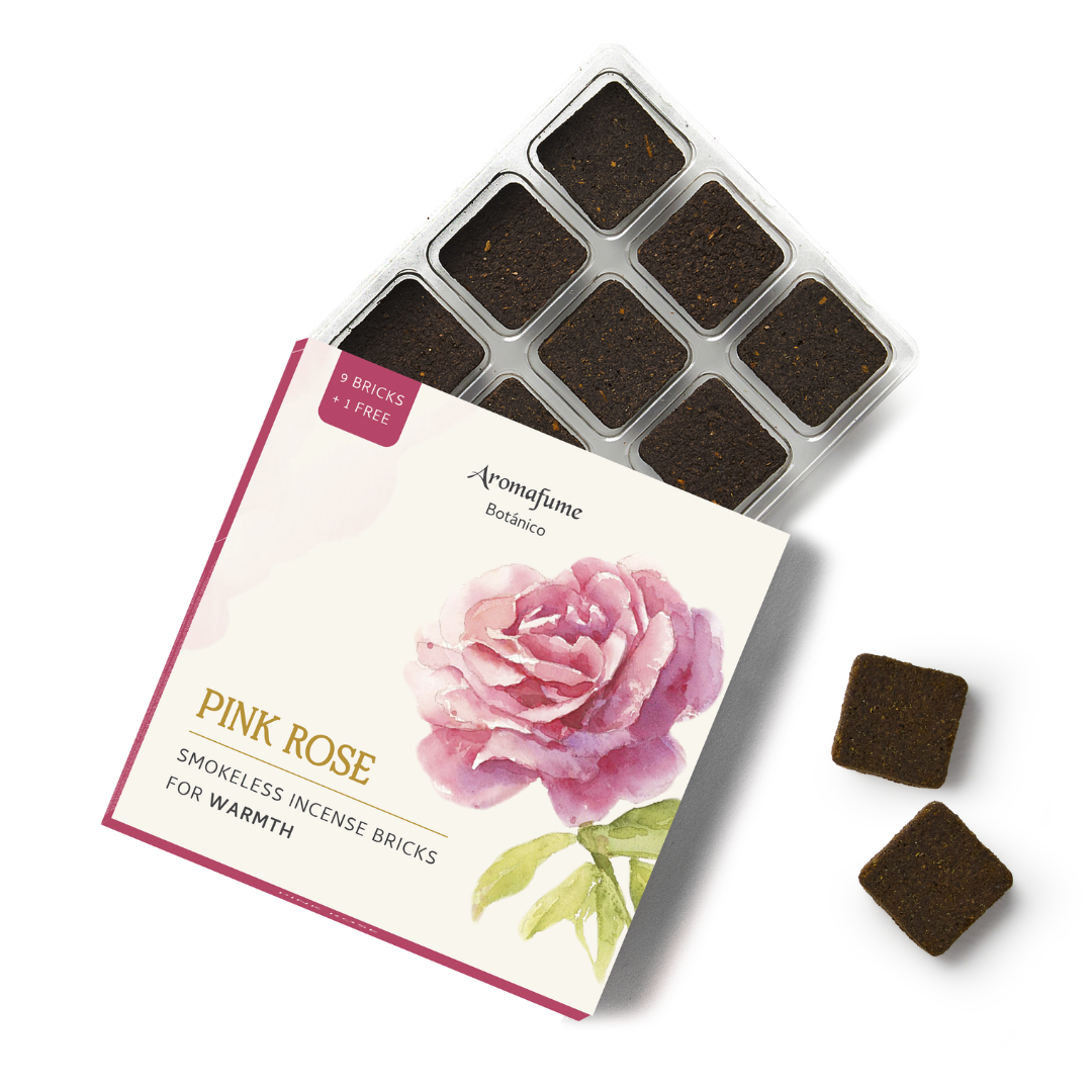 Pink Rose Incense Bricks - Refill