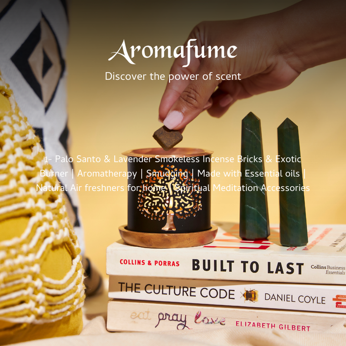 Palo Santo & Lavender Incense Bricks and Burner Set