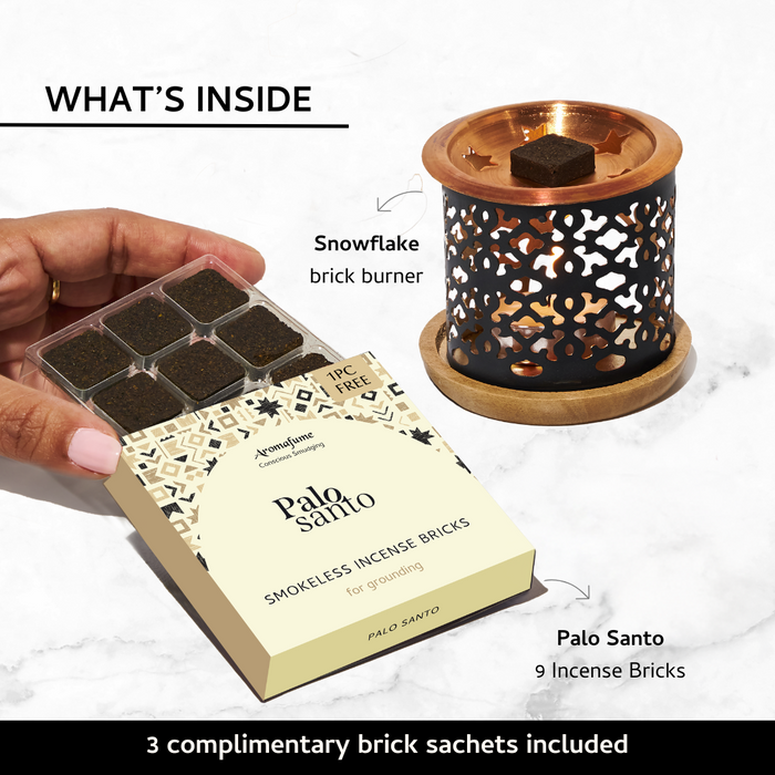 Palo Santo Incense Bricks & Burner Set