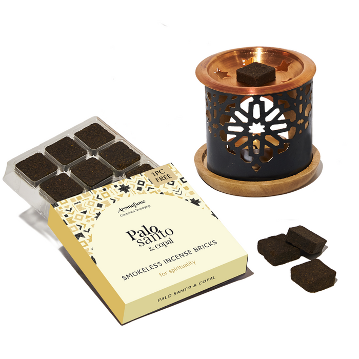 Palo Santo & Copal Incense Bricks and Burner Set