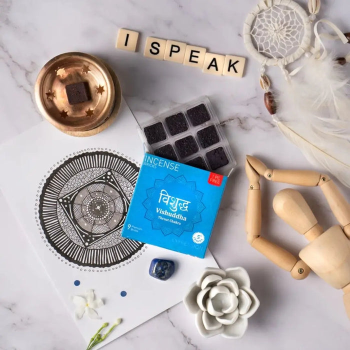 Discover the power of throat chakra smokeless incense bricks