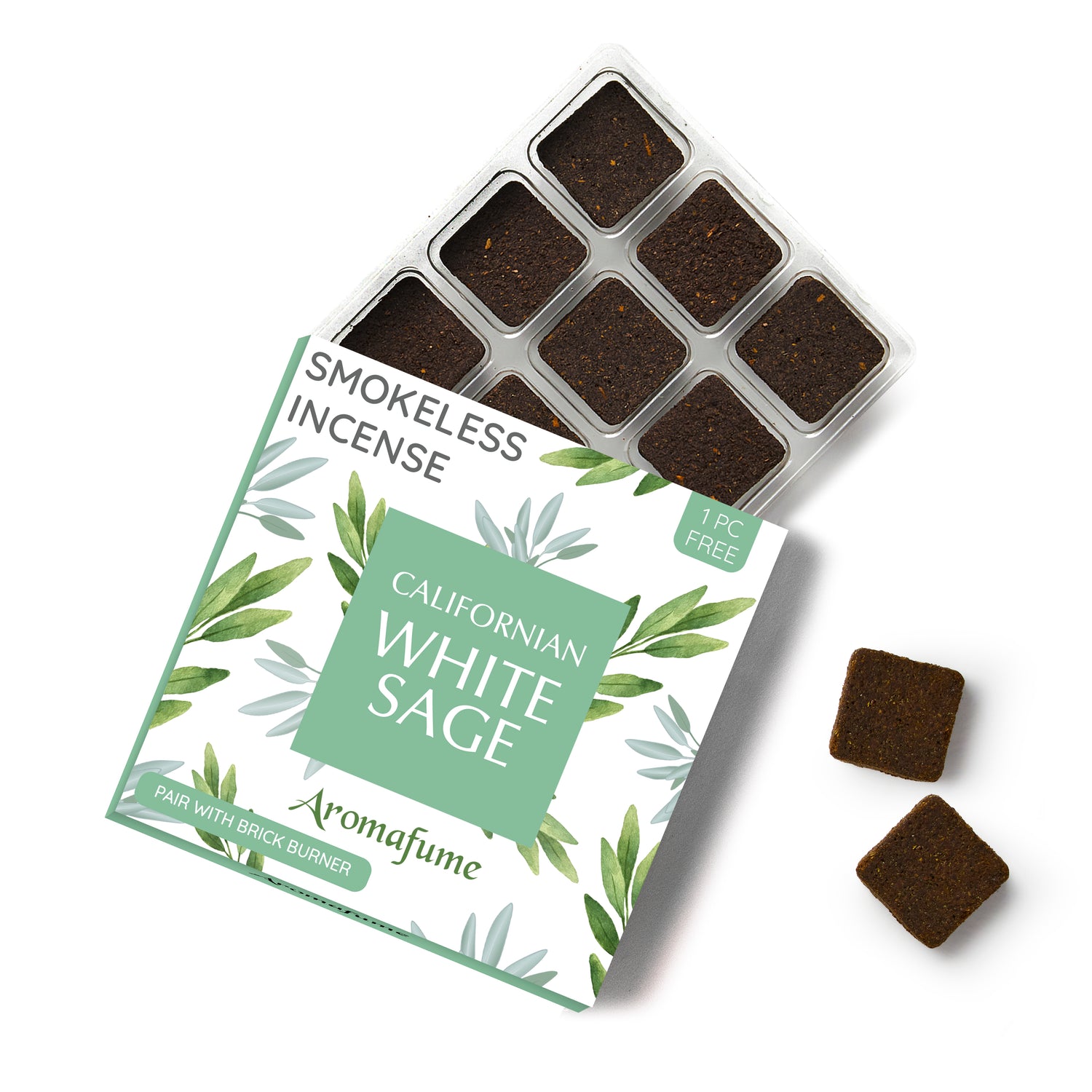 White Sage Incense Bricks - Refill