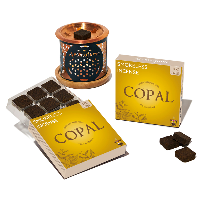 Copal Incense Bricks & Burner Set