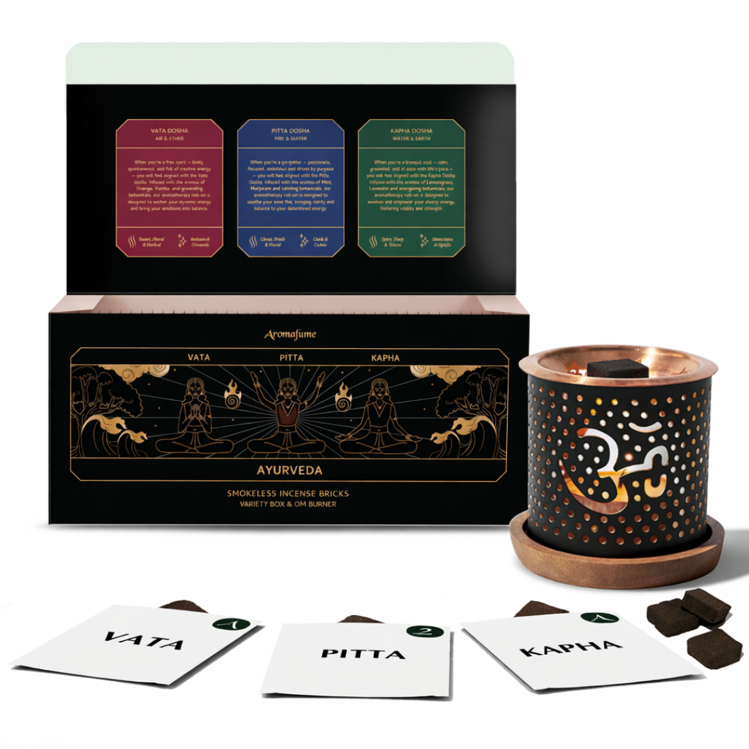 Ayurveda Incense Bricks & Burner Set