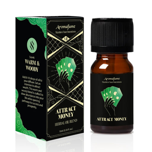 Attract Money Manifestation Oil for home aromatherapy. Diffuse to manifest financial abundance.