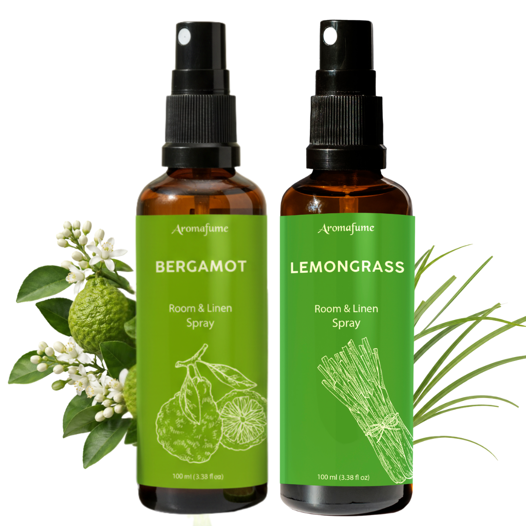 Bergamot & Lemongrass Room & Linen Mist Duo