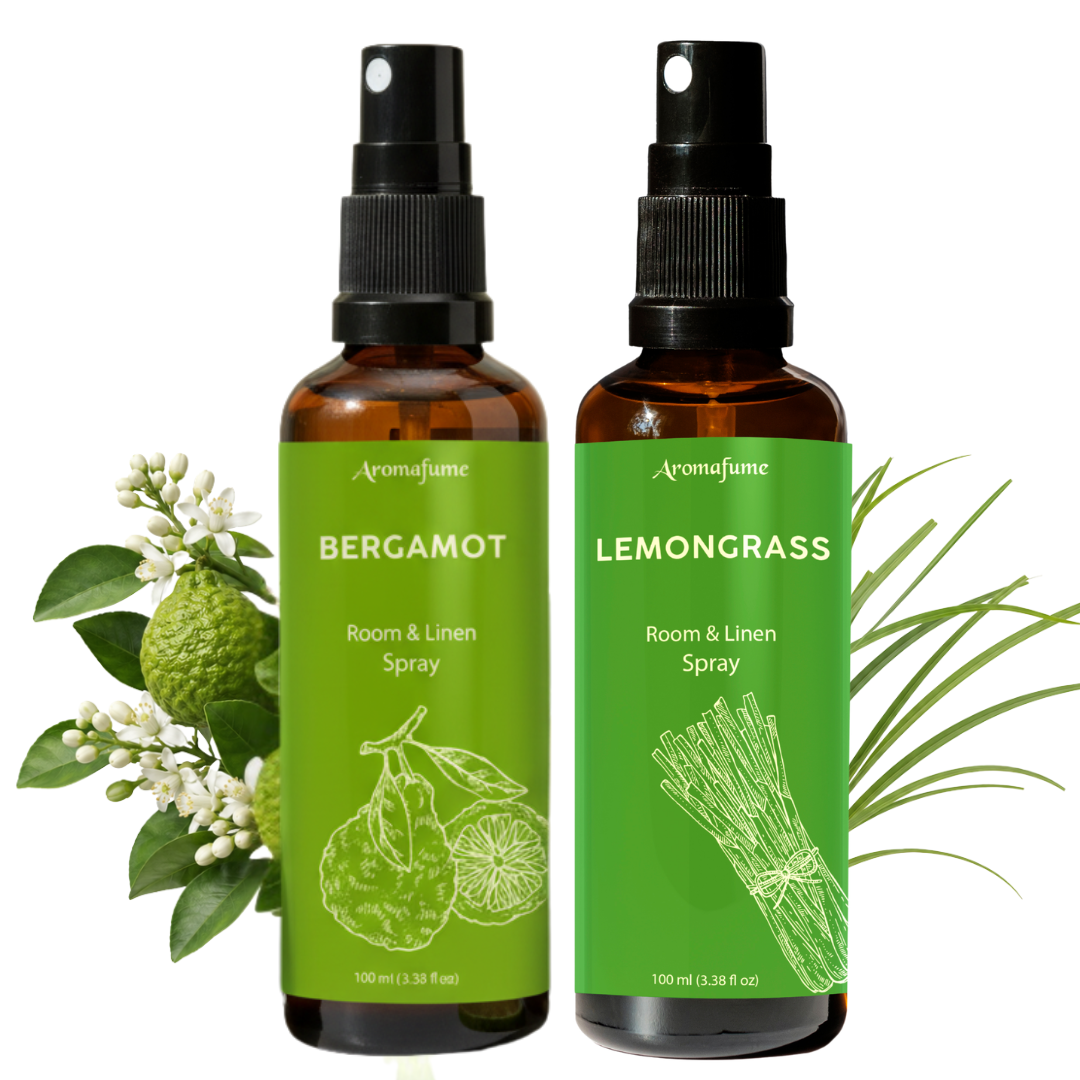 Bergamot & Lemongrass Room & Linen Mist Duo