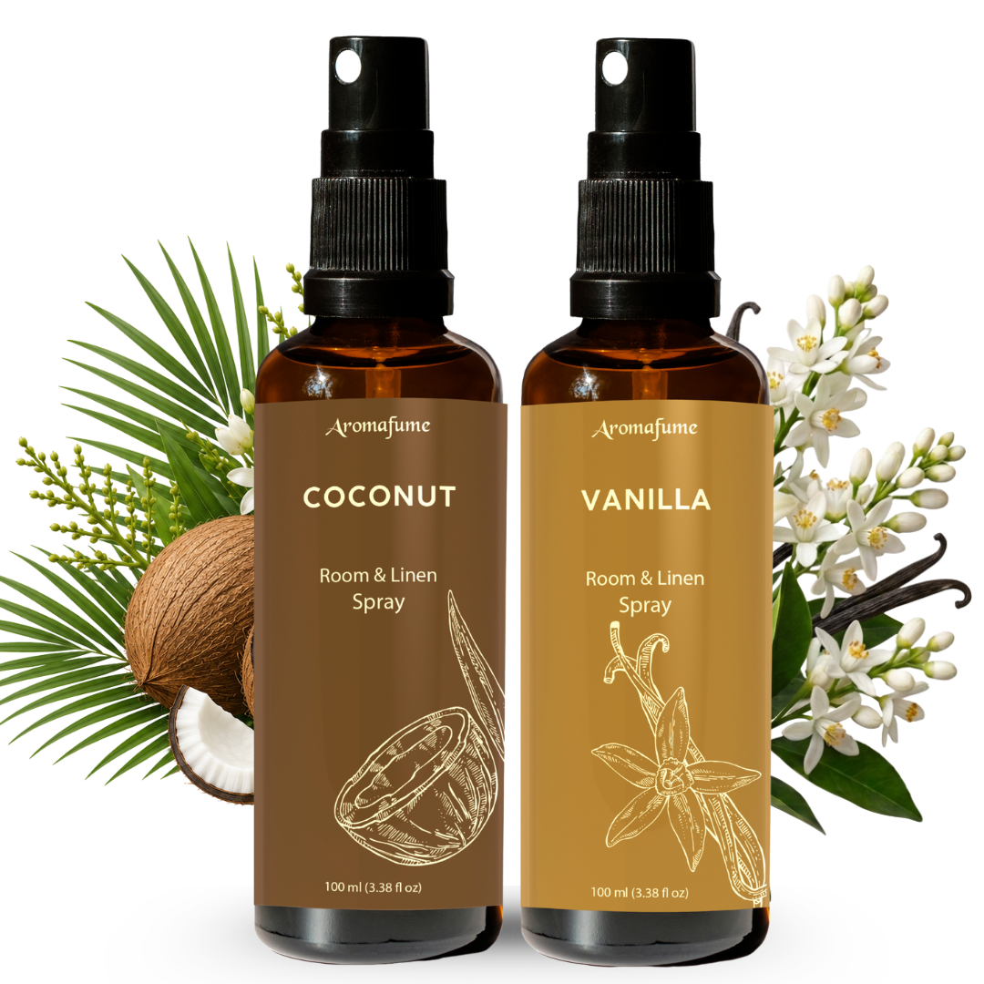 Vanilla & Coconut Room and Linen Natural Mist Duo