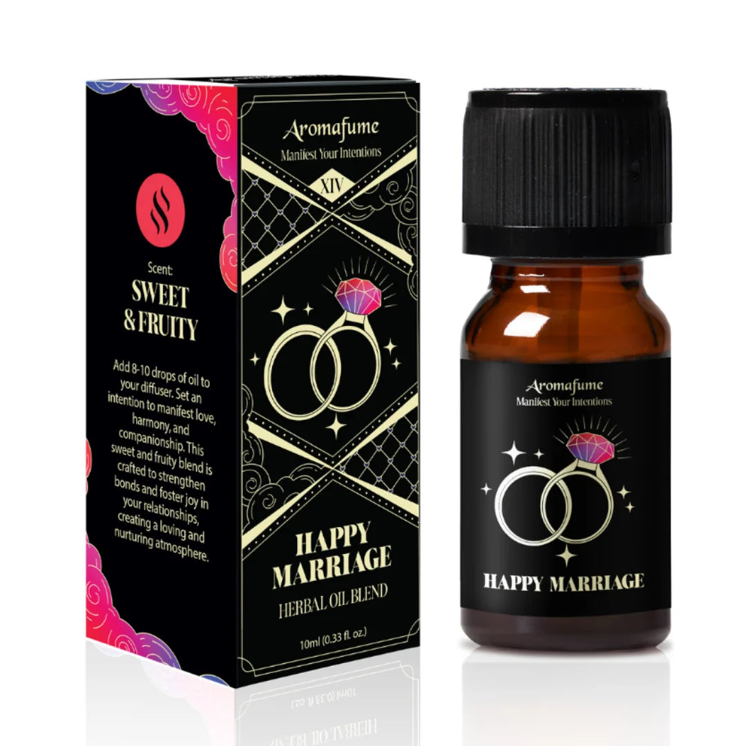 Happy Marriage Manifestation Oil for home aromatherapy. Diffuse to strengthen love, harmony, and connection.