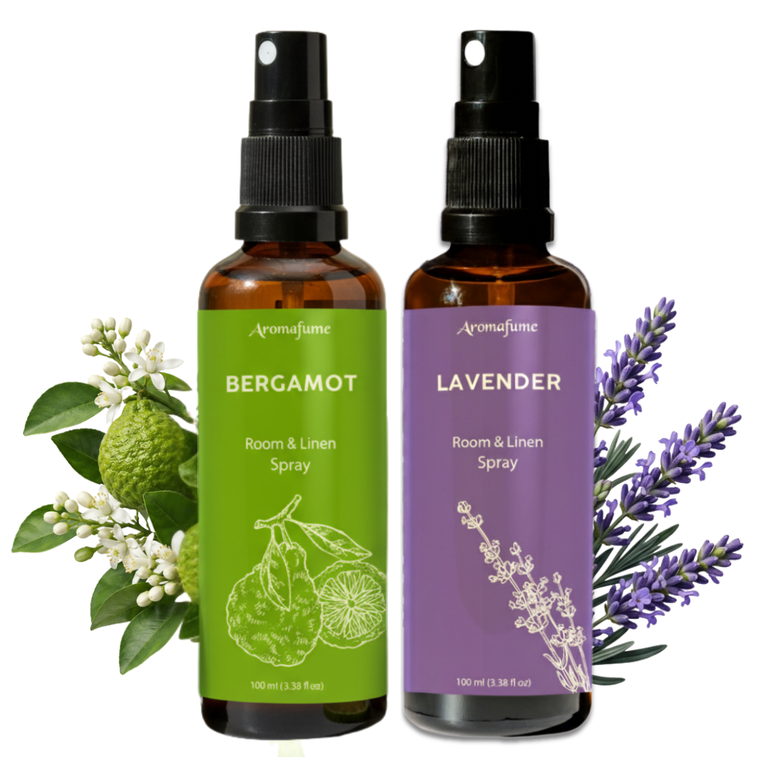 Lavender & Bergamot Room and Linen Natural Mist Duo