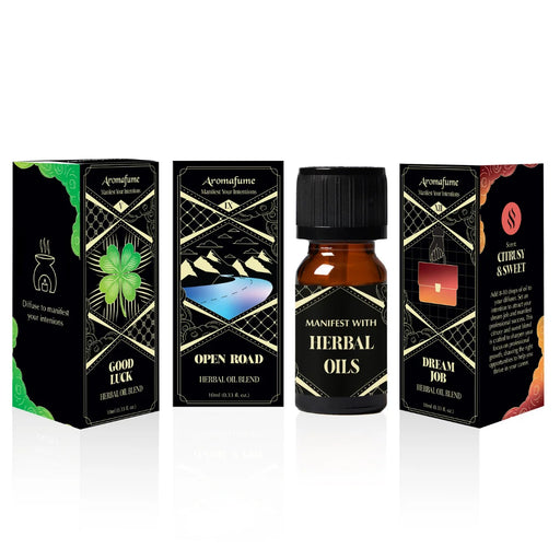 Path to Prosperity Oils – Good Luck, Open Road & Dream Job. Herbal blends to attract success, opportunities & fortune.