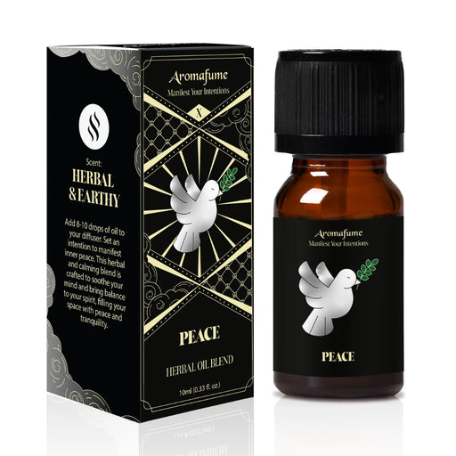Peace Manifestation Oil for home aromatherapy. Diffuse to invite calm, serenity, and relaxation.