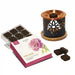 Pink Rose Smokeless Incense Bricks &  Oriental Brick burner Set
