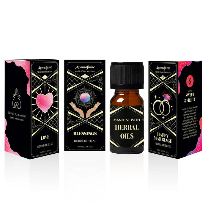 Union of Hearts Manifestation Oils – Love, Blessings, Happy Marriage. Herbal diffuser blends for love & harmony.