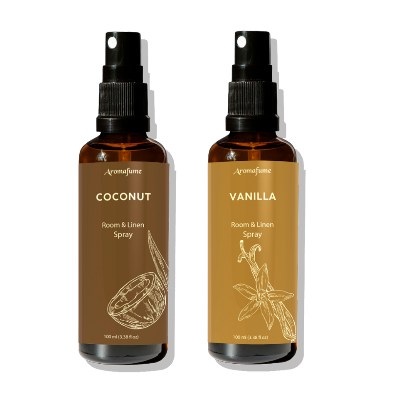 100% Vanilla and Coconut Room Spray Set