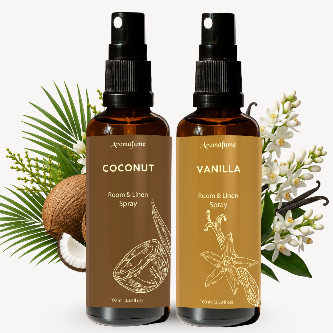 Vanilla & Coconut Room and Linen Natural Mist Duo