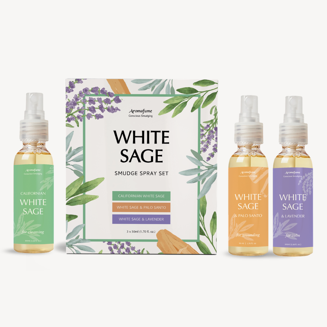 White Sage Smudge Spray Gift Set (Set of 3)