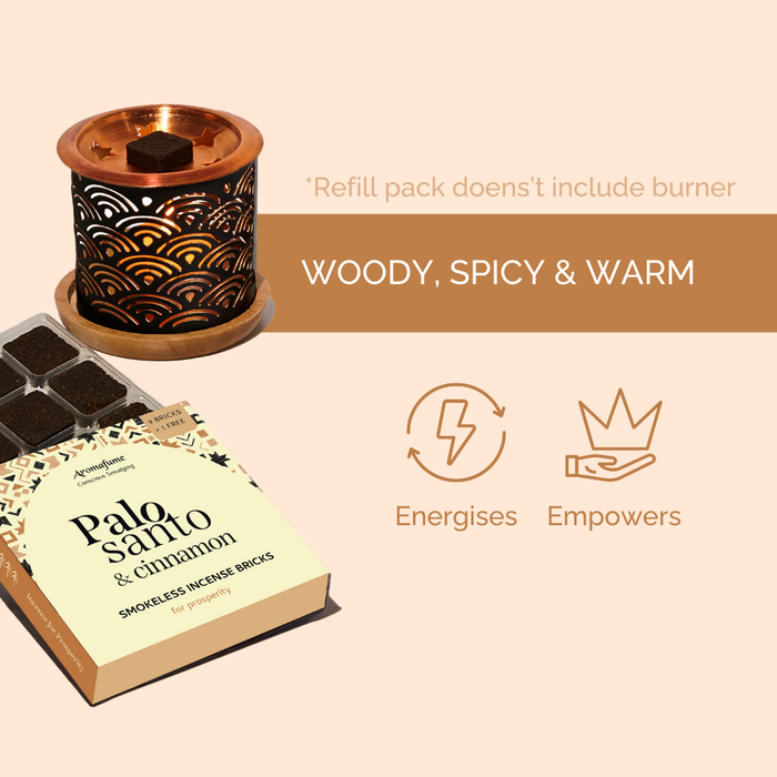 Palo Santo & Cinnamon Incense Bricks - Refill