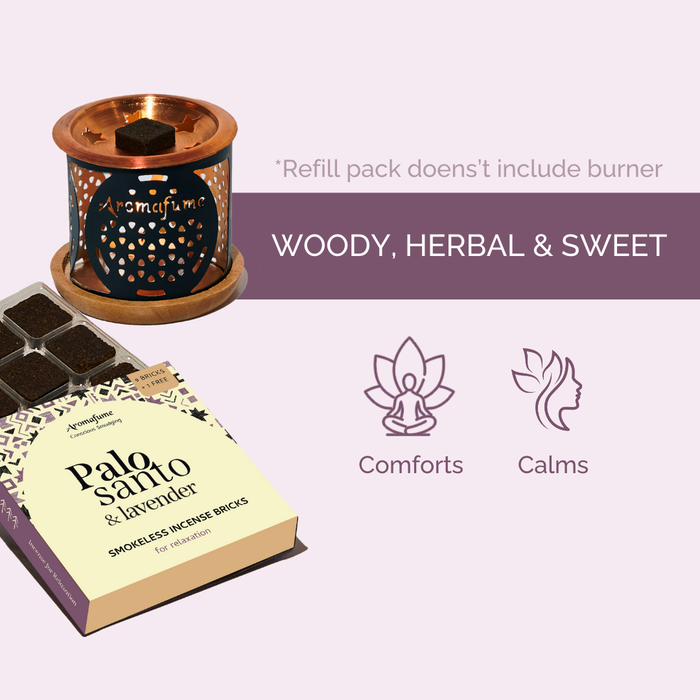 Palo Santo & Lavender Incense Bricks - Refill