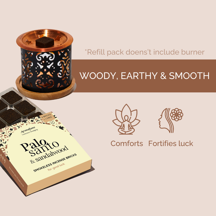Palo Santo & Sandalwood Incense Bricks - Refill