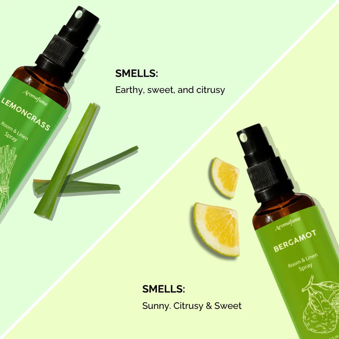 Bergamot & Lemongrass Room & Linen Mist Duo