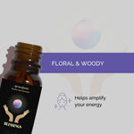 Blessings Manifestation Oil with a floral and woody fragrance. Perfect for creating a warm, uplifting atmosphere.