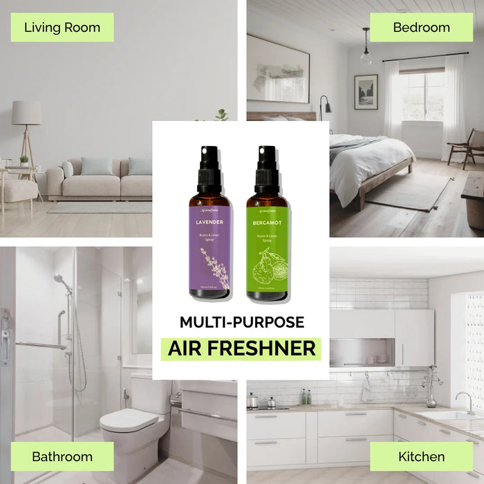 Lavender & Bergamot Room and Linen Natural Mist Duo