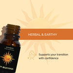 New Beginnings Manifestation Oil with an herbal, earthy fragrance. Creates a grounding and refreshing atmosphere.