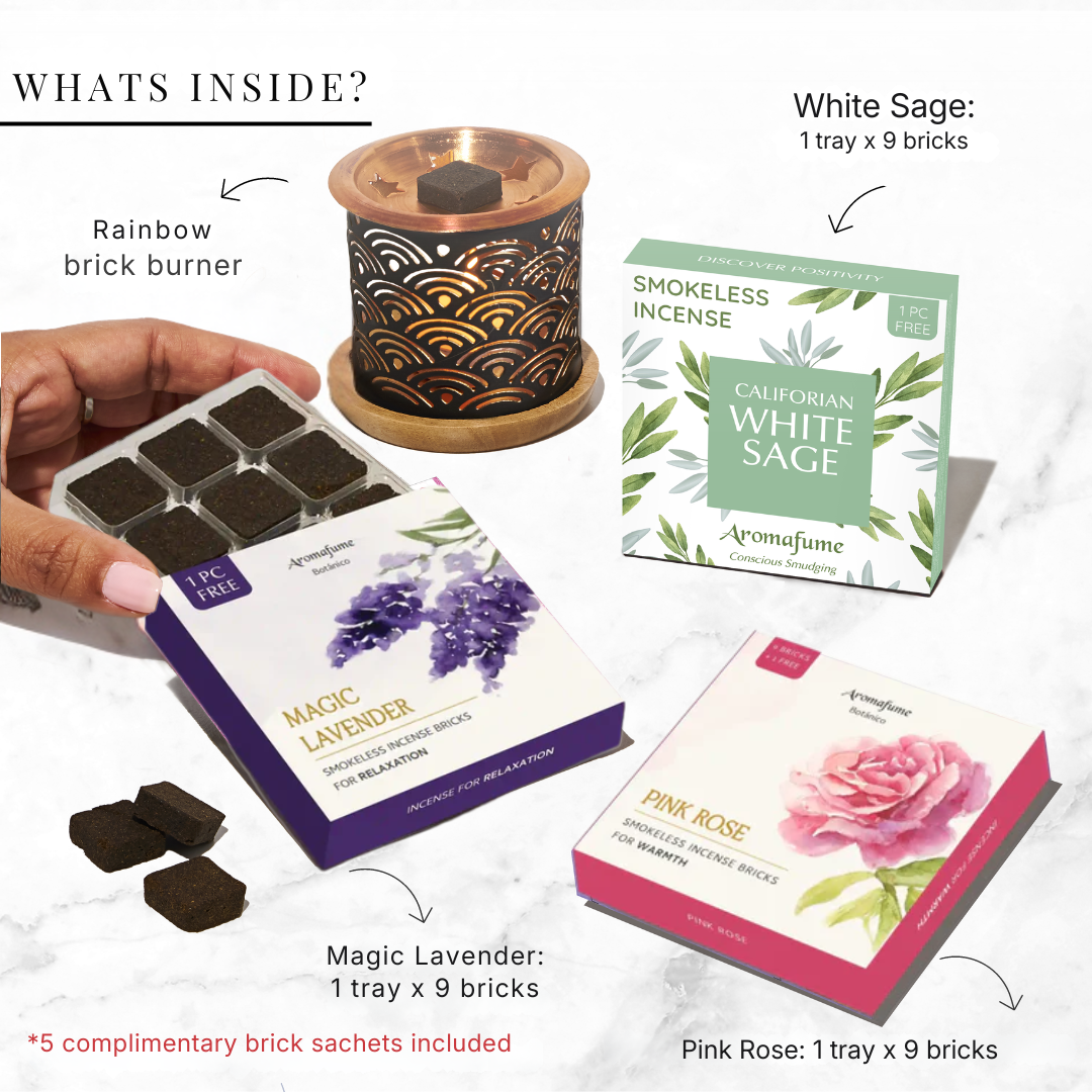 Serenity Fusion - Smokeless Incense & Burner Combo