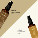 Scent Profile:
A tropical beach (Sweet, Tropical & Warm)

A cozy cafe (Sweet, Warm & Fresh)