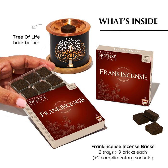 Frankincense (Lobaan) Incense Bricks & Burner Set