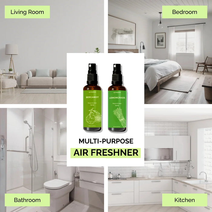 Bergamot & Lemongrass Room & Linen Mist Duo
