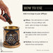 Add a few drops of Justice Manifestation Oil to water in a diffuser. Meditate and visualize truth.