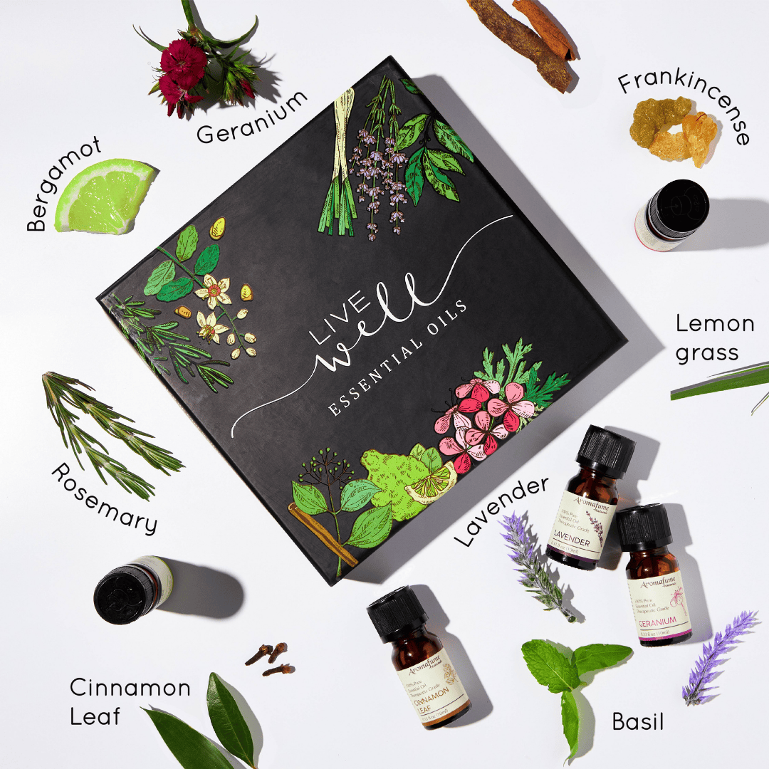‘Live Well’ Pure Essential Oil Gift Set