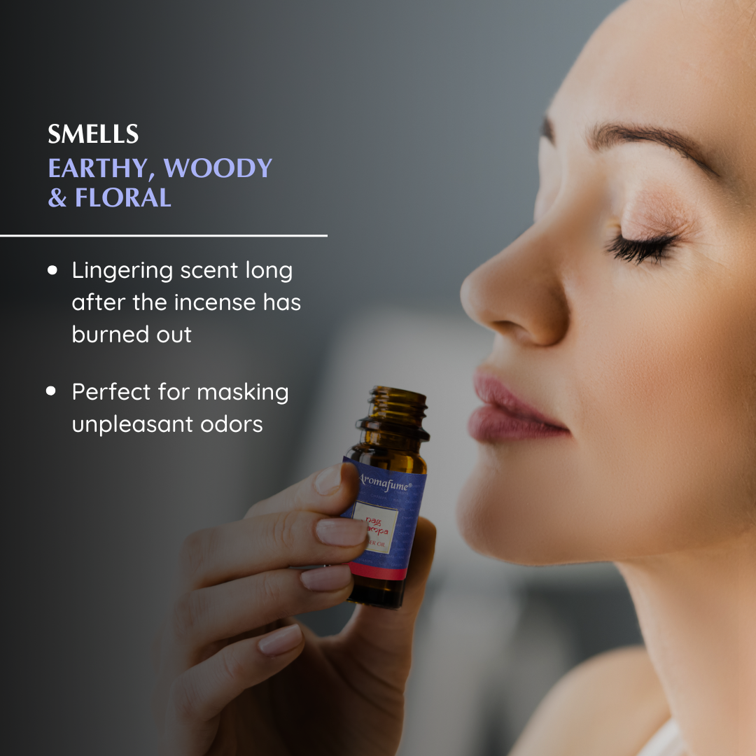 Nag Champa smokeless incense to mask unpleasant odors. Leaves you feeling relaxed and calm.