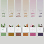 Scent Profile - Assortment of Clean, Fresh, Earthy, Woody, Sweet, Herbal, Citrusy scents