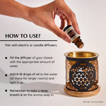 How to use: Diffuse with water to create a tranquil, spiritually enriching aromatic atmosphere