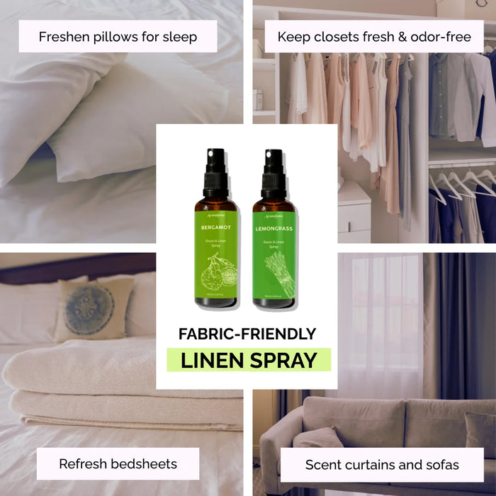 Bergamot & Lemongrass Room & Linen Mist Duo
