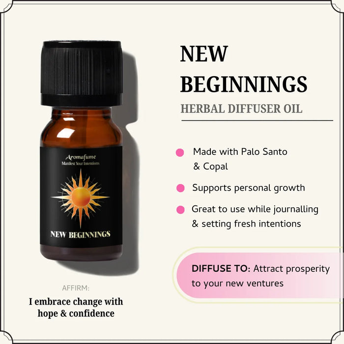 Infused with Palo Santo and Copal to support transitions, fresh starts, and emotional balance.