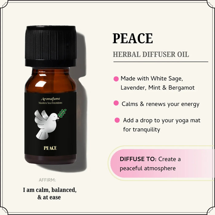 Made with lavender, mint, bergamot, and white sage to promote a peaceful and stress-free environment.
