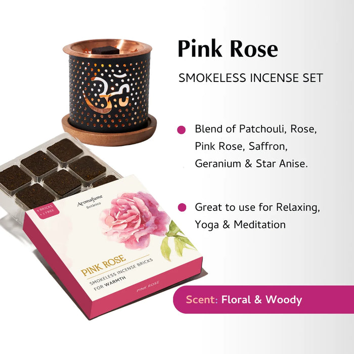 Pink Rose: Blend of Patchouli, Rose, Pink Rose, Saffron, Geranium, Star Anise.

Use for relaxation, yoga & meditation.