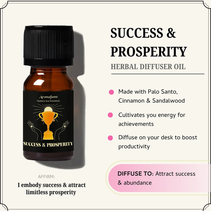 Made with Palo Santo, Sandalwood, and Cinnamon—botanicals known to inspire prosperity.
