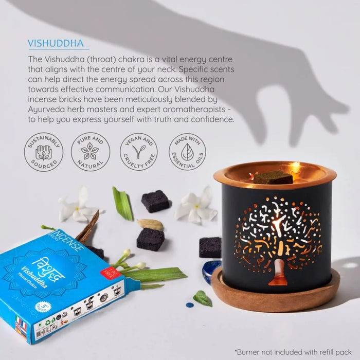 The throat chakra is a vital energy centre that aligns with the centre of your neck.