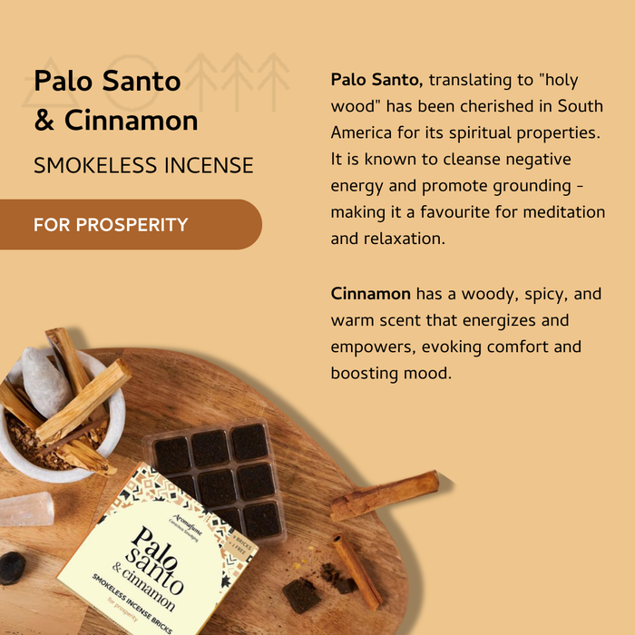 Palo Santo & Cinnamon Incense Bricks - Refill