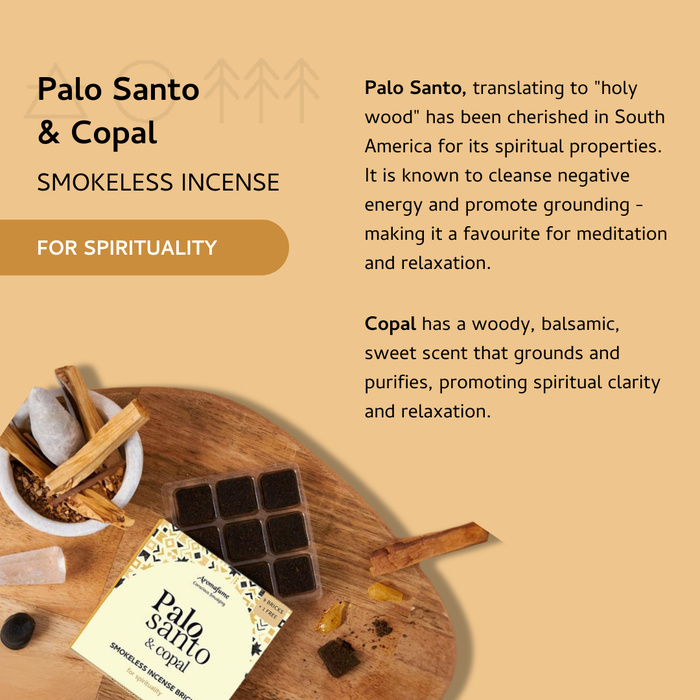 Palo Santo & Copal Incense Bricks - Refill