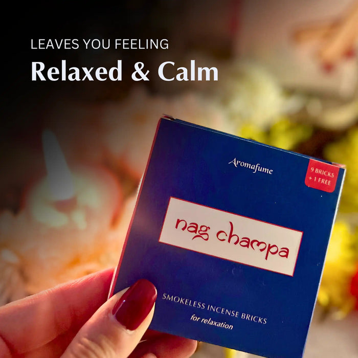 Nag Champa leaves you feeling relaxed and calm.