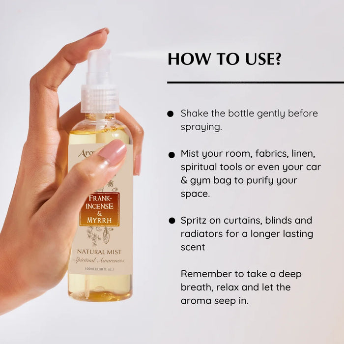 Frankincense & Myrrh Mist and Frankincense Essential Oil Blend