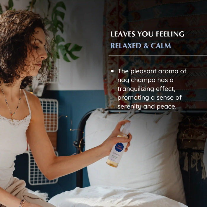 Spray Nag Champa on fabrics and linens and bring positivity - pormoting a sense of serenity and peace