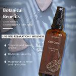 Botanical benefits Coconut room spray - Spritz for energy and mood boost. The aroma is cheerful.